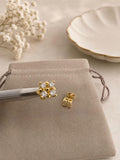 DY Inspired 4 Stone Studs Gold